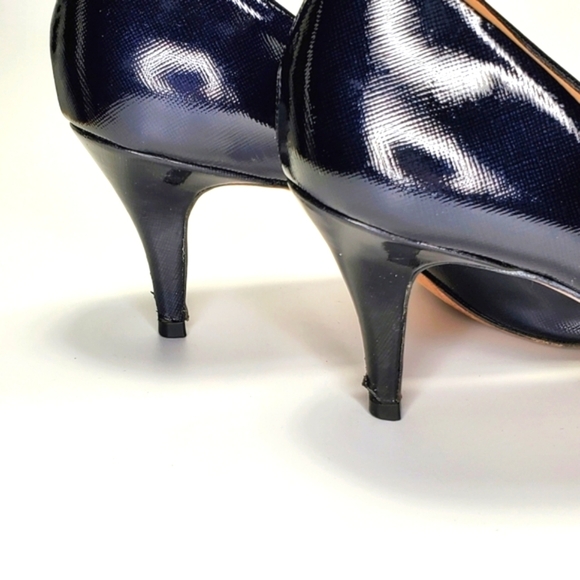 Antonio Melani Fallon Shoes Black Leather Heels Size 10 - Picture 11 of 14